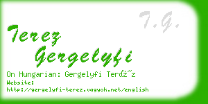 terez gergelyfi business card